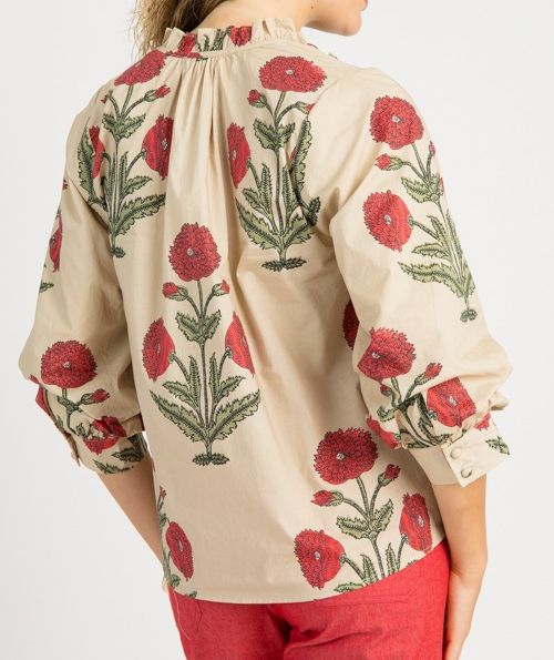 Block Print Button Top